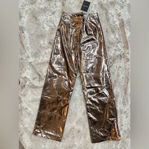 Rosegold metalic pant